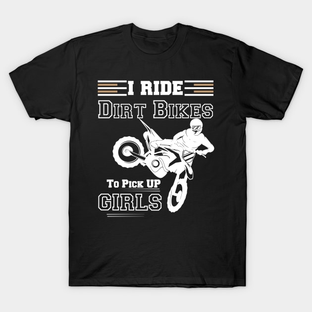 Motocross Bike Motorcycle Therapy T-Shirt by Little Treasures